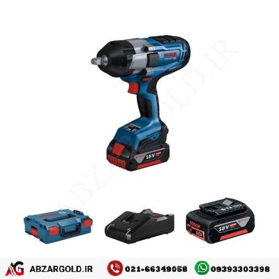 بکس ضربه ای شارژی GSD 18V-1000 باتری 5 آمپر بوش