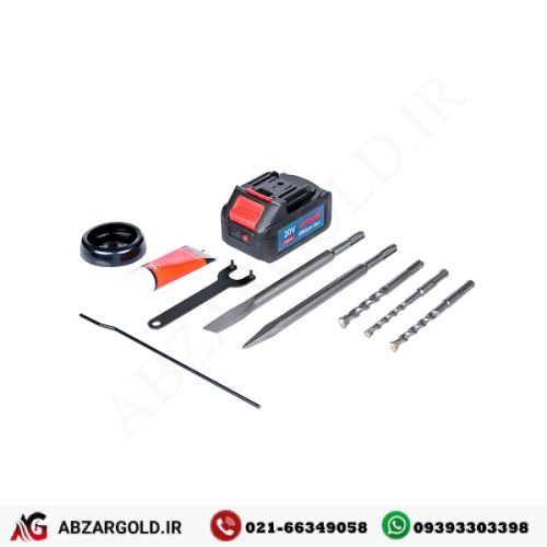 بتن کن شارژی براشلس 20 ولت آروا مدل 5835