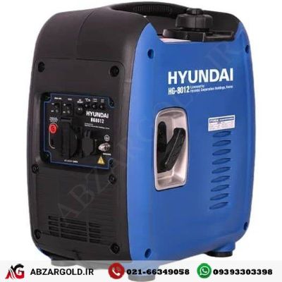 موتور برق اینورتری بنزینی سوپر سایلنت 1.2 کیلو وات هیوندای مدل HG-8012