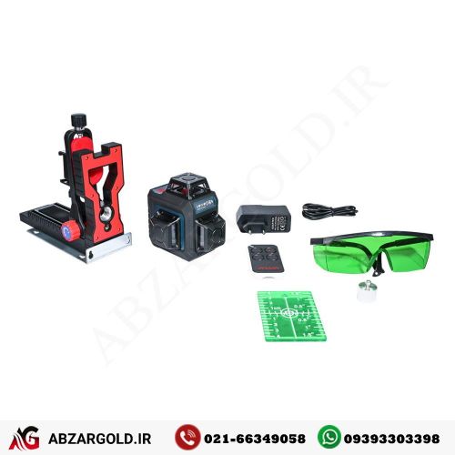 تراز لیزری 360 درجه 3D (نور سبز) آروا مدل 4682