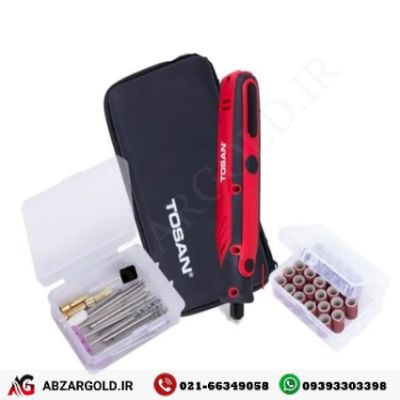 ست 63 پارچه فرز مینیاتوری شارژی توسن 3.6 ولت مدل 9301