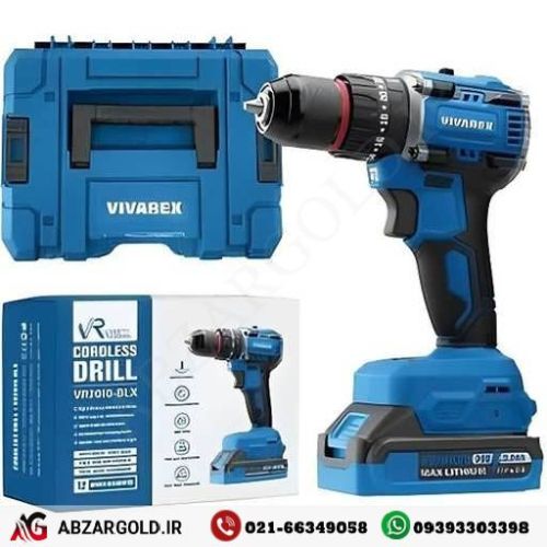 دریل شارژی چکشی 20 ولت ویوارکس مدل VR2010-BLX
