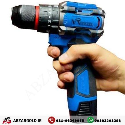 دریل شارژی چکشی دو باطری براشلس ویوارکس مدل VR1610V-21BL